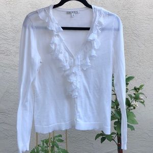 Cabi White Cardigan